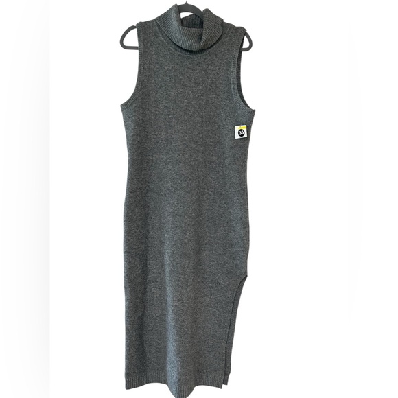 Astr Dresses & Skirts - Astr Gray Sleeveless Turtleneck Sweater Maxi Dress